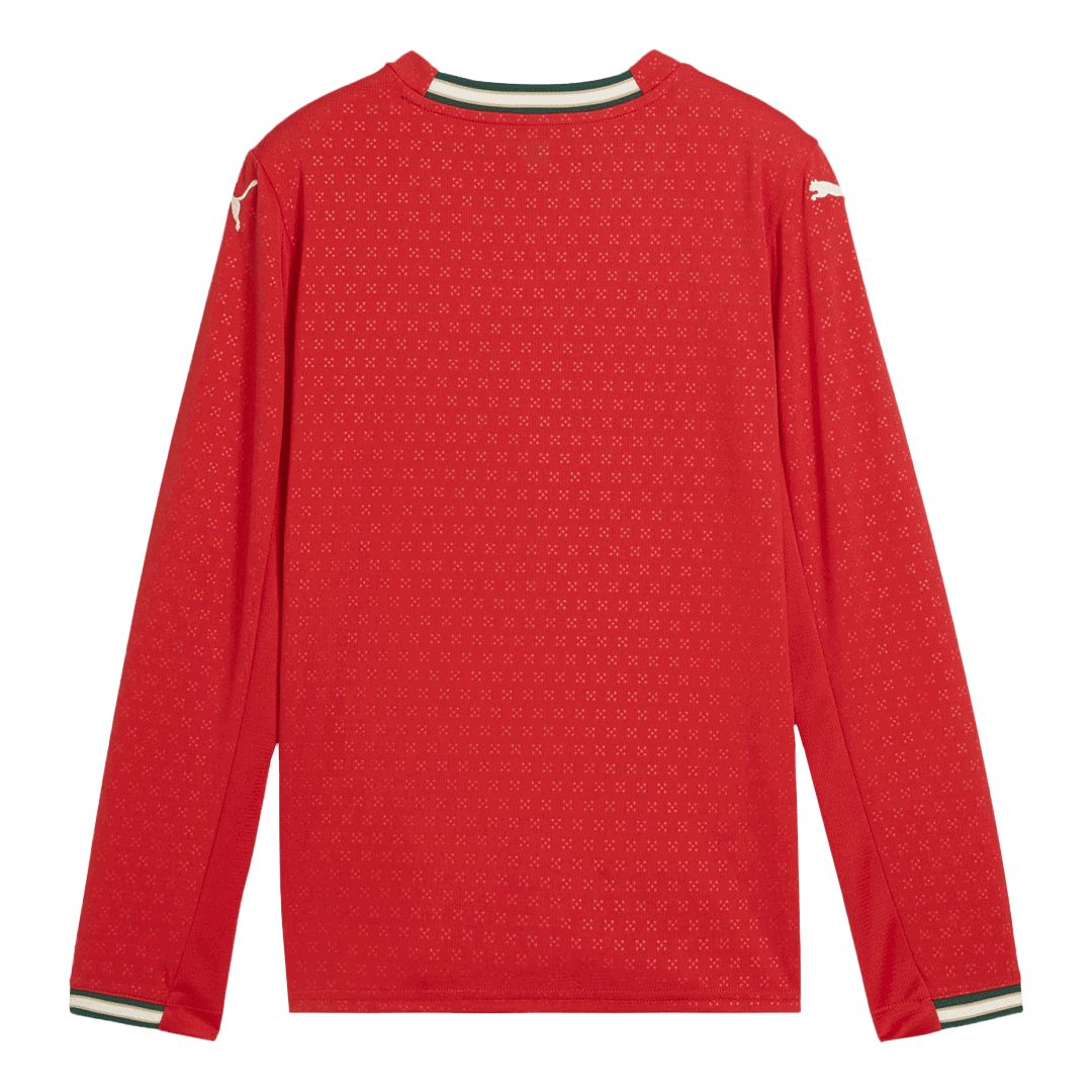 Portugal Domicile Maillot Manches Longues 2025 Grande Taille
