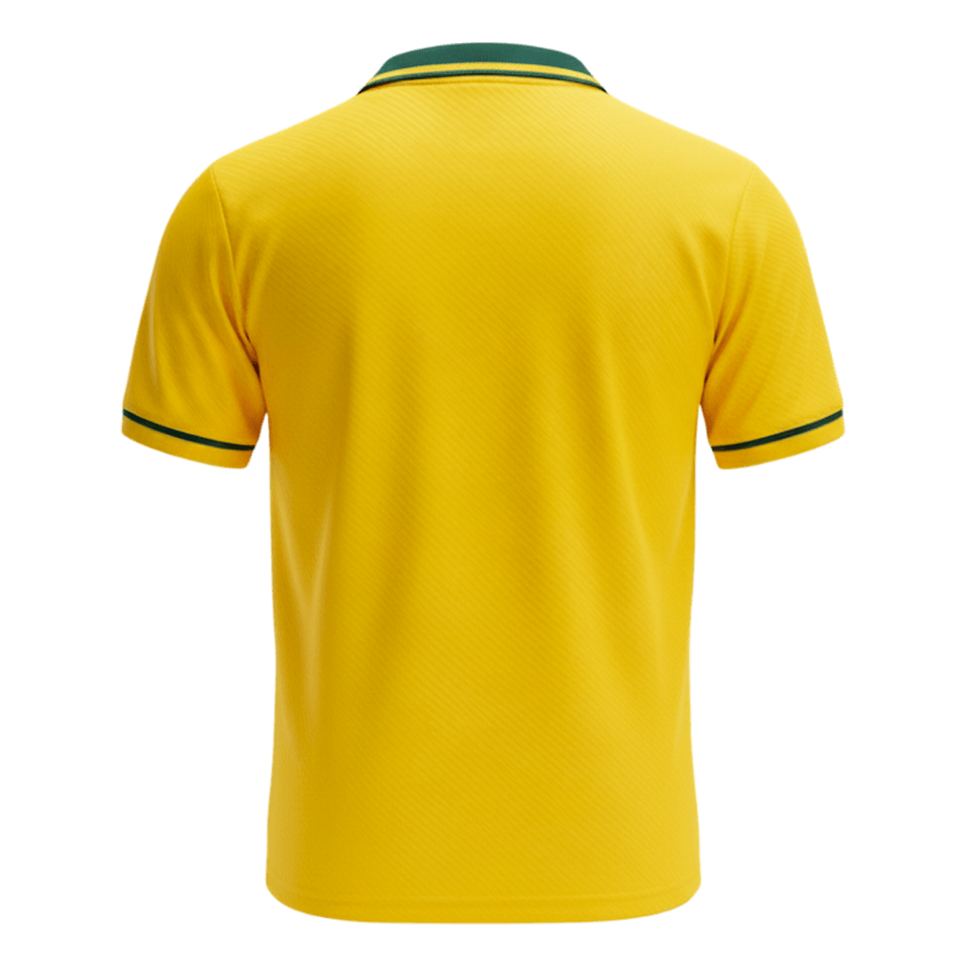 Retro Brésil Domicile Maillot 1994 Jaune
