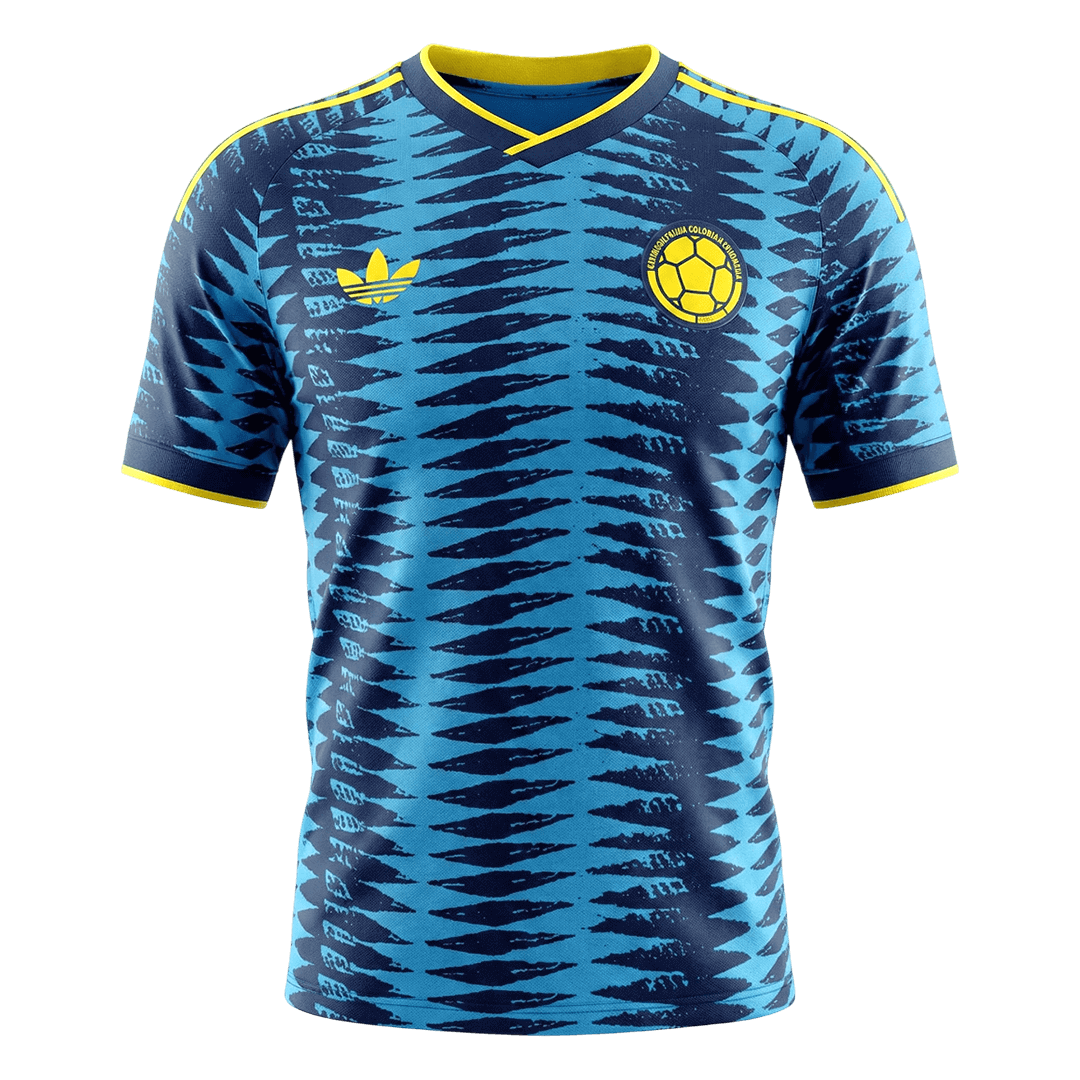 Colombia Uit Thuisshirt - Wereldkampioenschap 2026 Blauw Speler