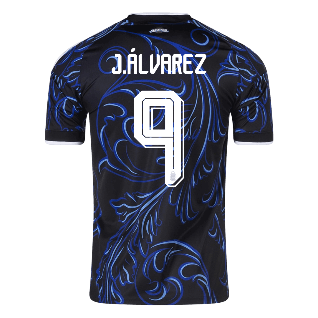 J. ÁLVAREZ #9 Argentine Extérieur Maillot - Coupe du Monde 2026 Noir