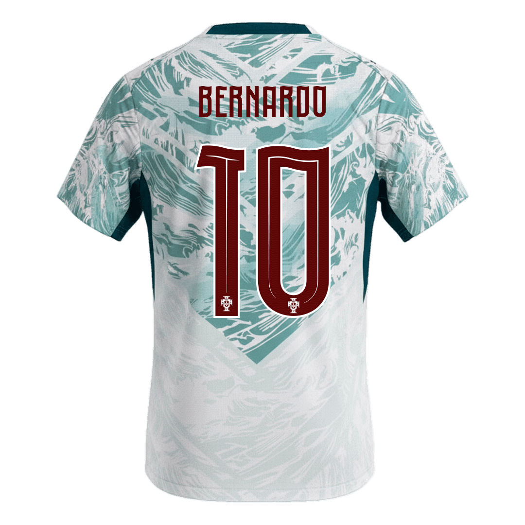 BERNARDO #10 Portugal Extérieur Maillot - Coupe du Monde 2026 White&Green