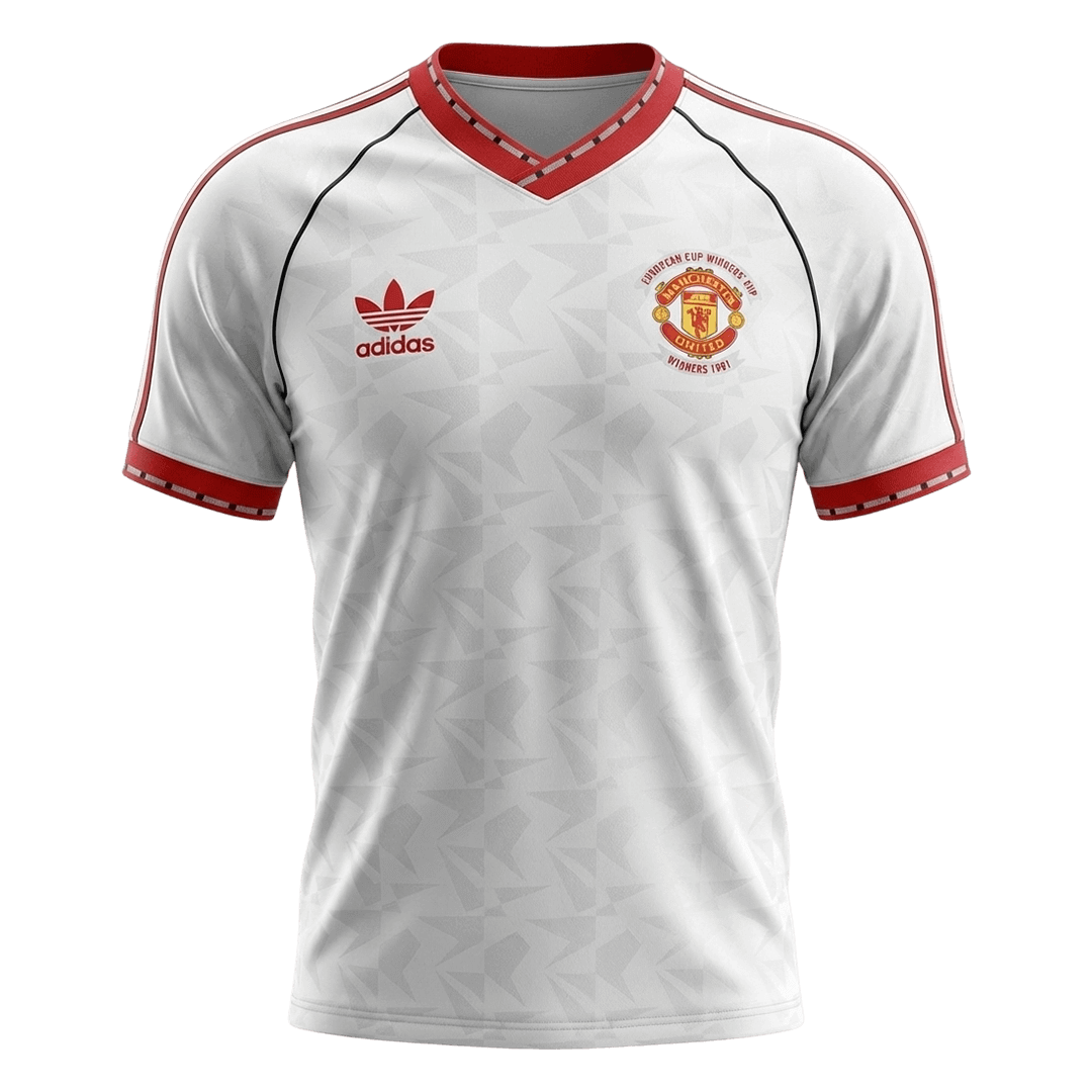Retro Manchester United Uitshirt 1991 Wit