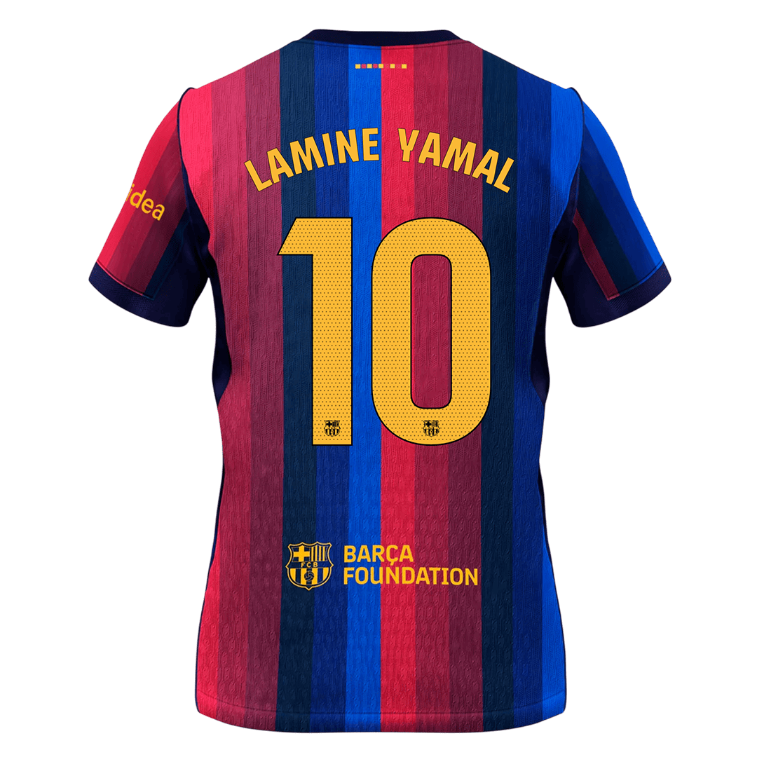 LAMINE YAMAL #10 Barcelone Domicile Maillot 2026/27 Blue&Garnet