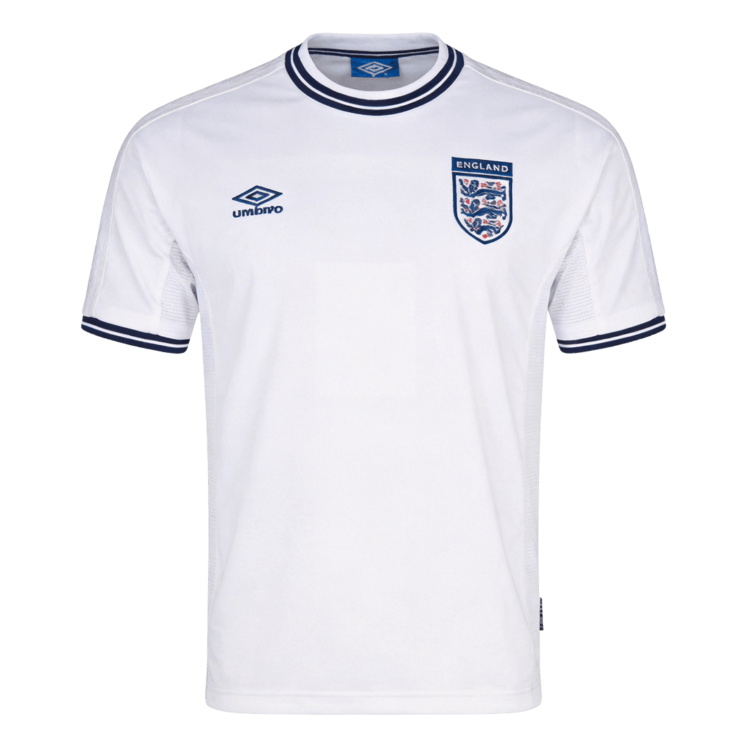 Retro Angleterre Domicile Maillot 2000 Blanc