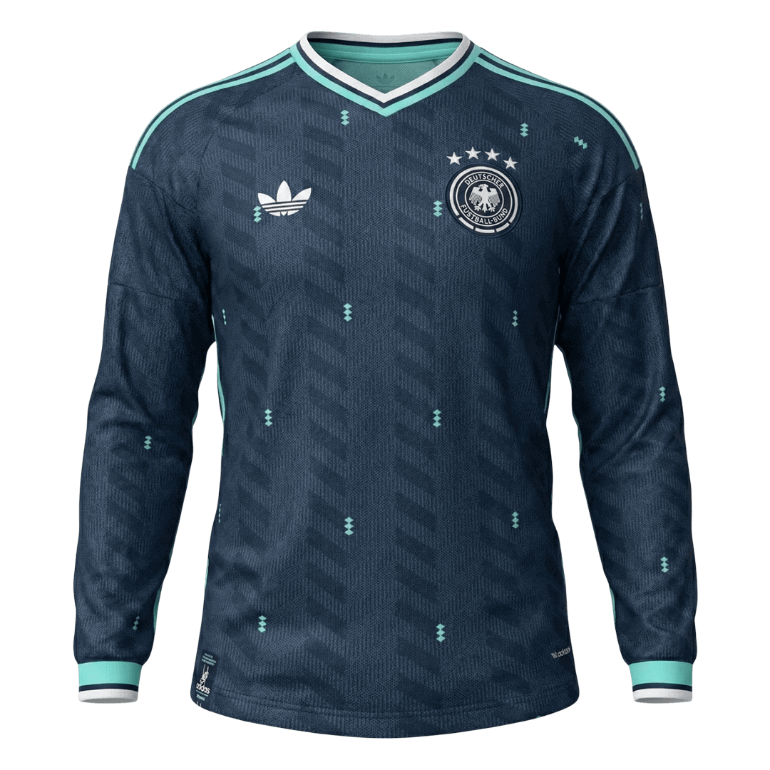 Duitsland Uitshirt Lange Mouwen - Wereldkampioenschap 2026 Marineblauw