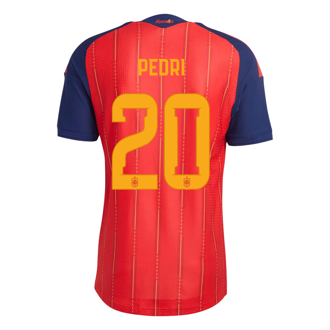 PEDRI #20 Espagne Domicile Maillot - Coupe du Monde 2026 Rouge Joueur