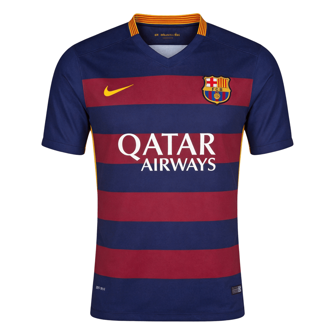 Retro Barcelone Domicile Maillot 2015/16 Blue&Garnet