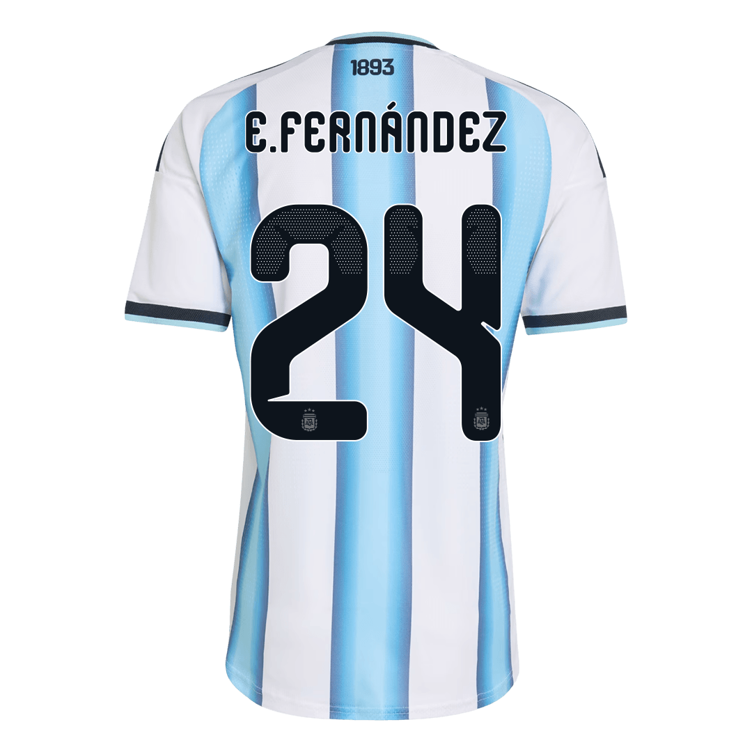 E. FERNÁNDEZ #24 Argentine Domicile Maillot - Coupe du Monde 2026 Blue&White Joueur