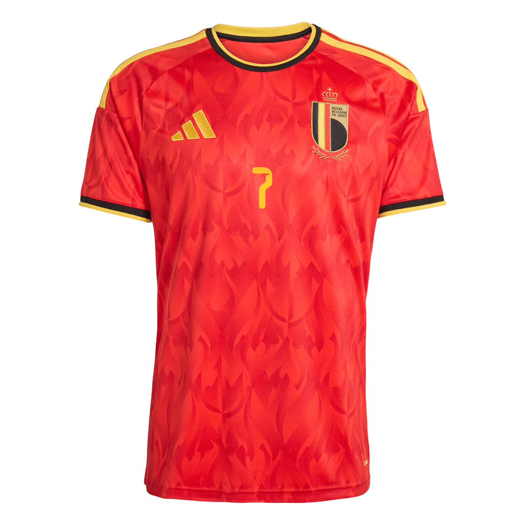 DE BRUYNE #7 Belgique Domicile Maillot - Coupe du Monde 2026 Rouge