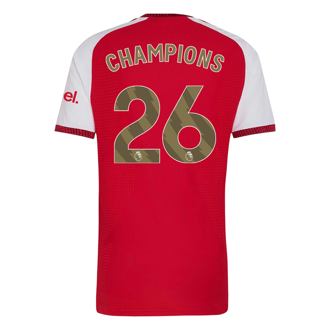 KAMPIOENEN #26 Arsenal Thuis Shirt 2026/27 Rood Speler