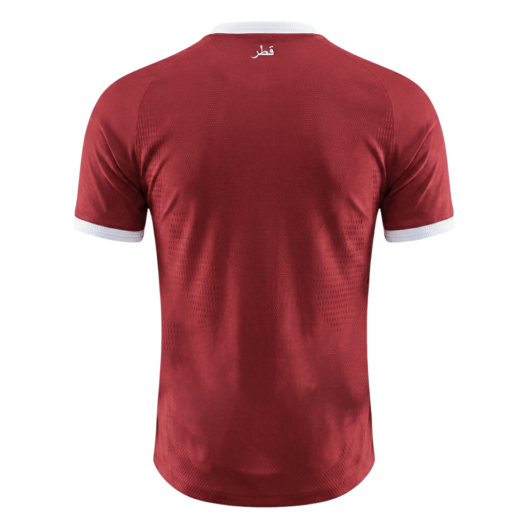 Qatar Domicile Maillot - Coupe du Monde 2026 Rouge Joueur