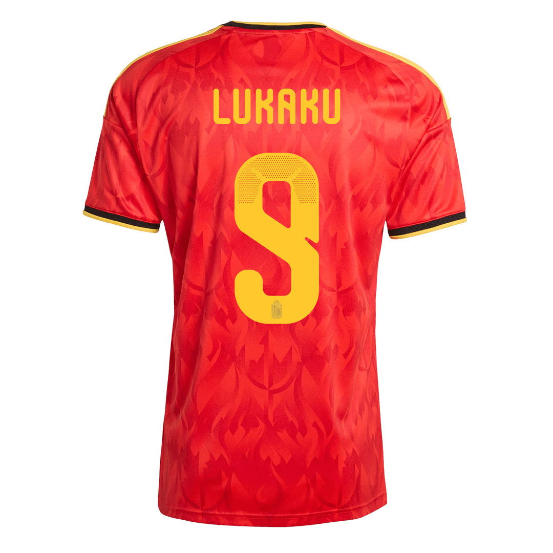 LUKAKU #9 Belgique Domicile Maillot - Coupe du Monde 2026 Rouge