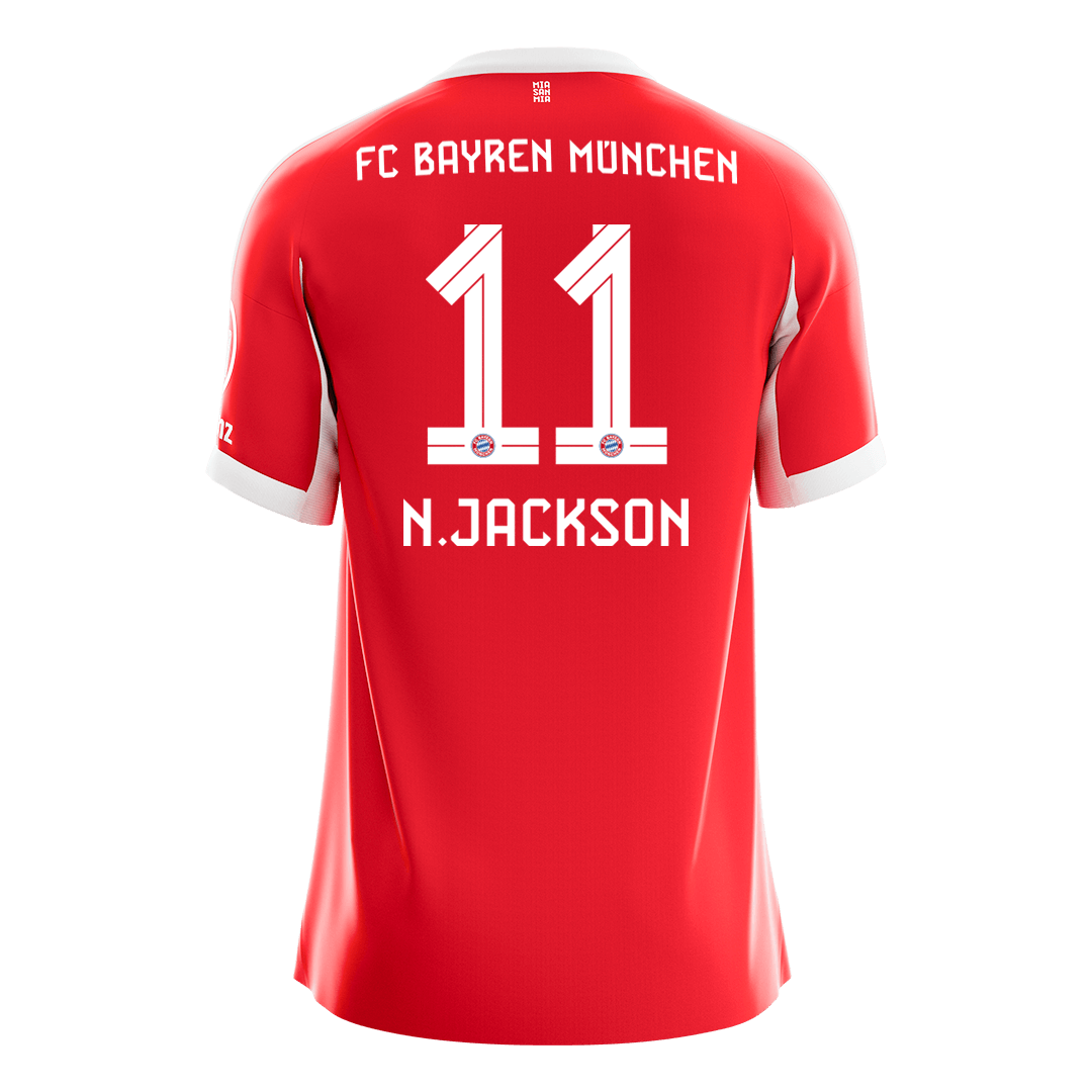 N.JACKSON #11 München Thuisshirt 2025/26 Rood - Super