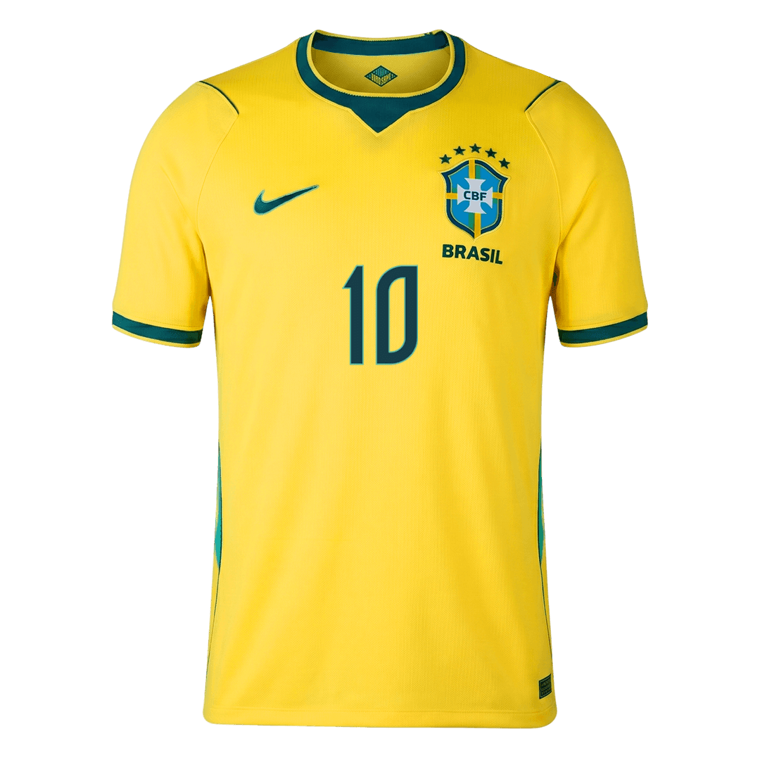NEYMAR JR. #10 Brésil Domicile Maillot - Coupe du Monde 2026 Jaune