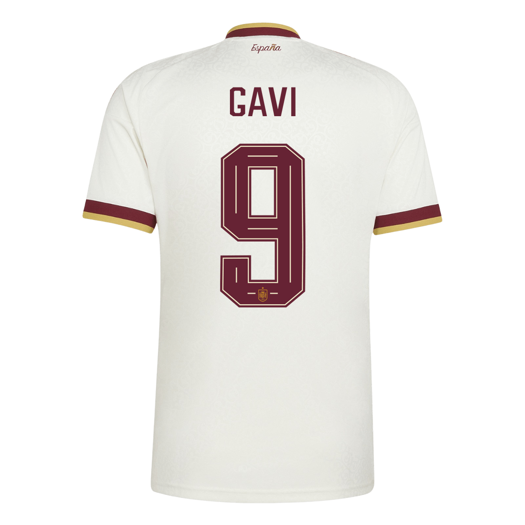 GAVI #9 Espagne Extérieur Maillot - Coupe du Monde 2026 Blanc