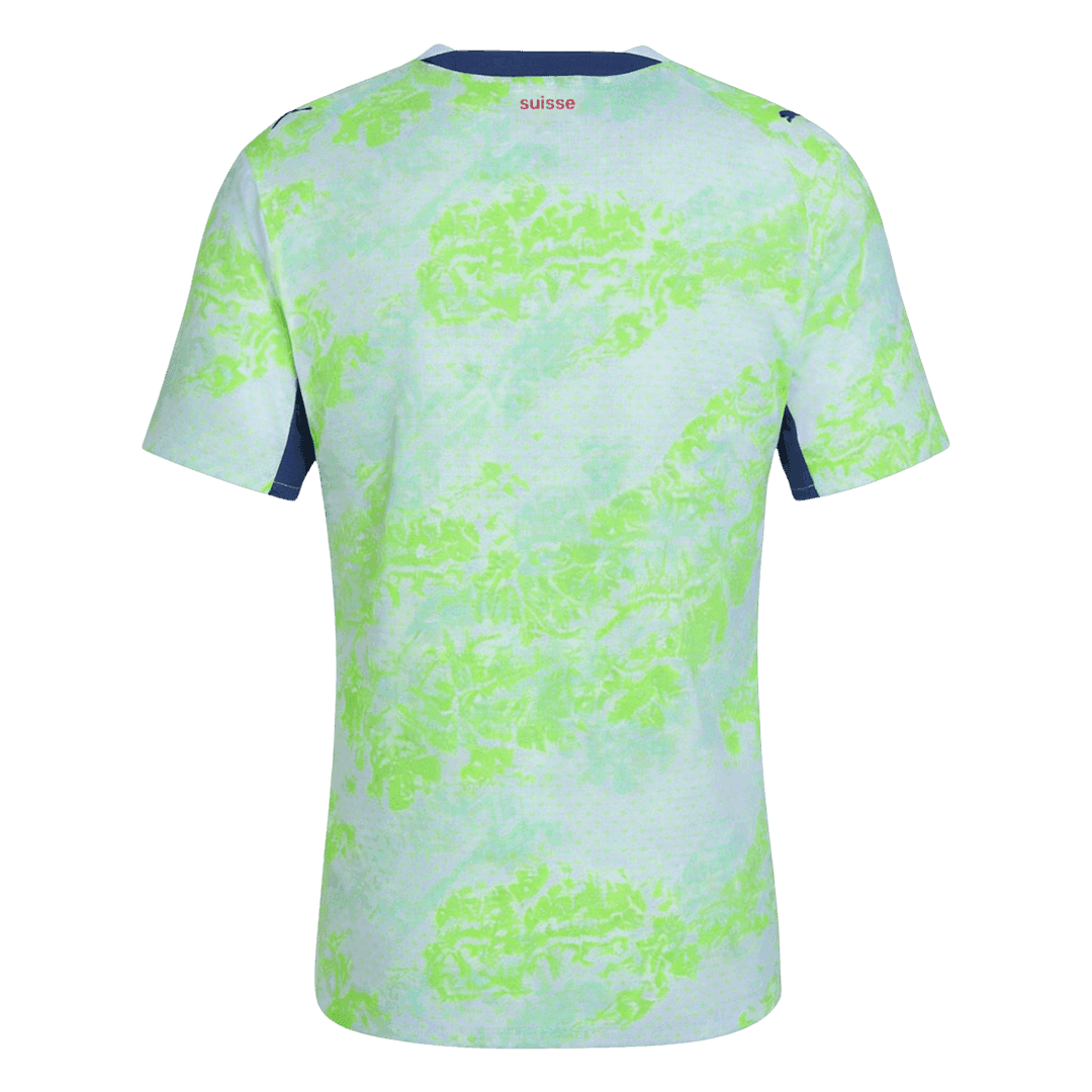 Suisse Extérieur Maillot - Coupe du Monde 2026 Vert Joueur