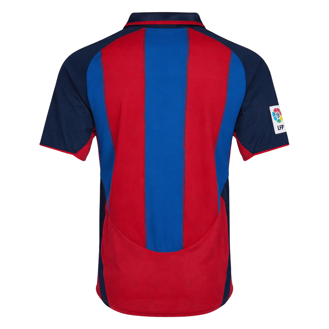 Retro Barcelone Domicile Maillot 2003/04 Rouge&Bleu