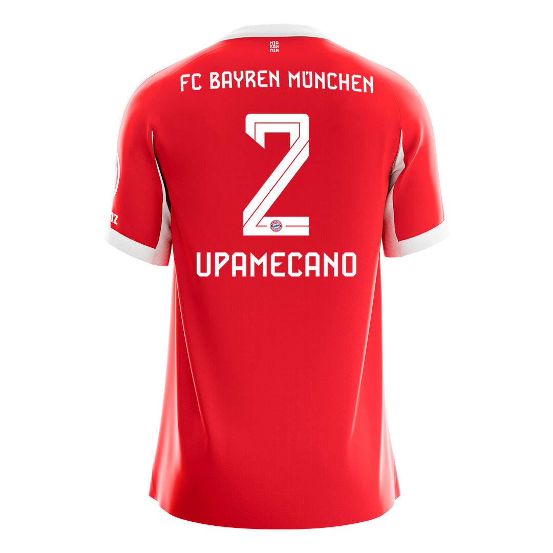 UPAMECANO #2 Munich Domicile Maillot 2025/26 Rouge - Super