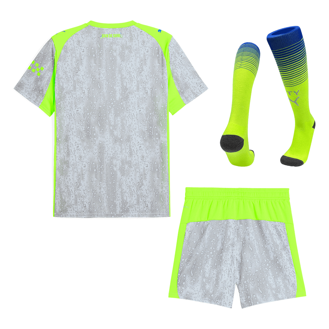 Manchester City Third Maillot Kit 2025/26 Gris