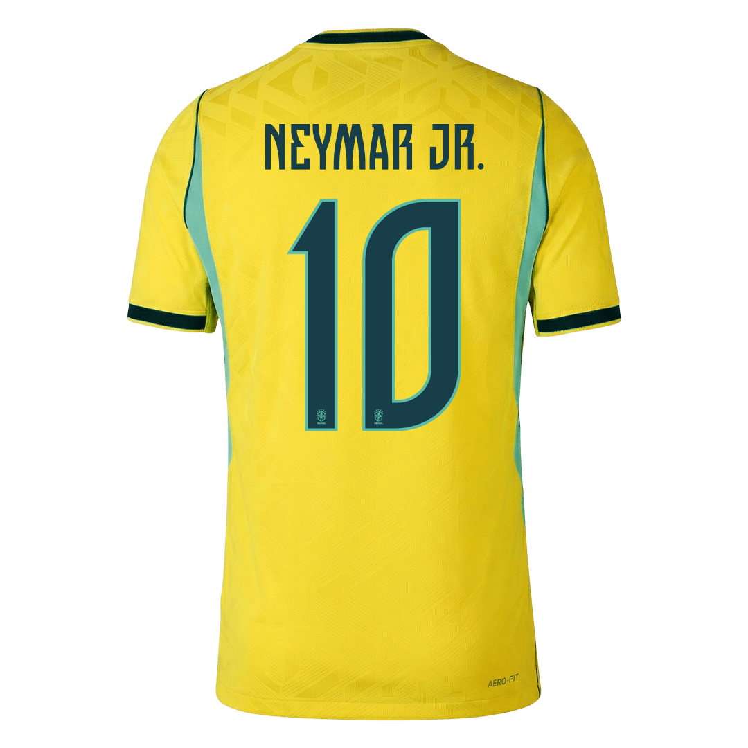 NEYMAR JR. #10 Brésil Domicile Maillot - Coupe du Monde 2026 Jaune Joueur