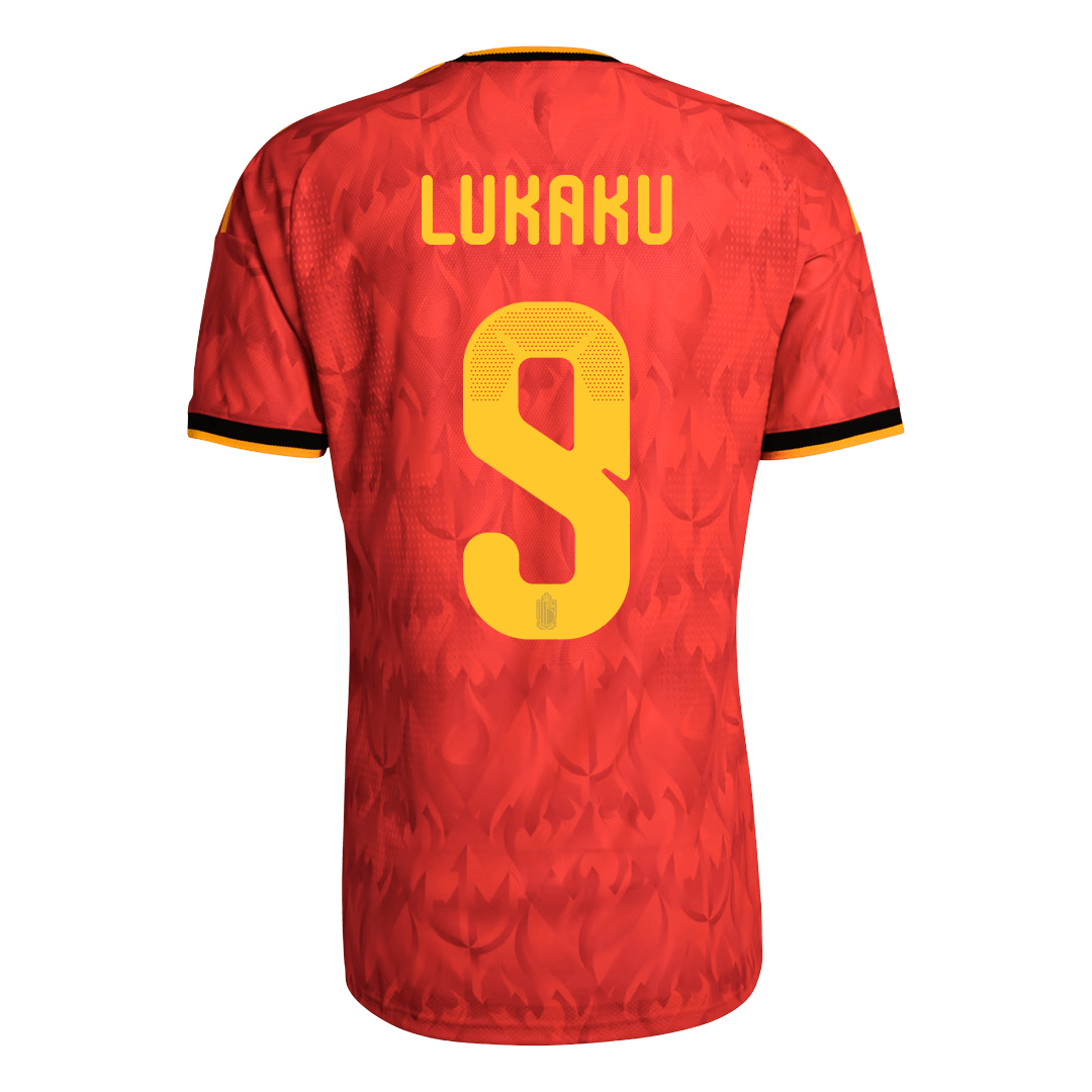LUKAKU #9 Belgique Domicile Maillot - Coupe du Monde 2026 Rouge Joueur