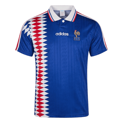 Retro France Domicile Maillot 1994 Bleu
