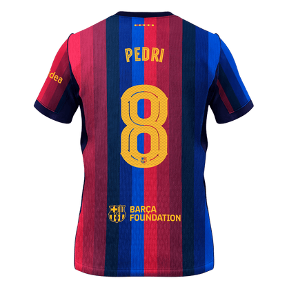 PEDRI #8 Barcelone Domicile Maillot 2026/27 Blue&Garnet