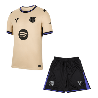 Barcelone Extérieur Maillot Kit 2025/26 Jaune&Noir