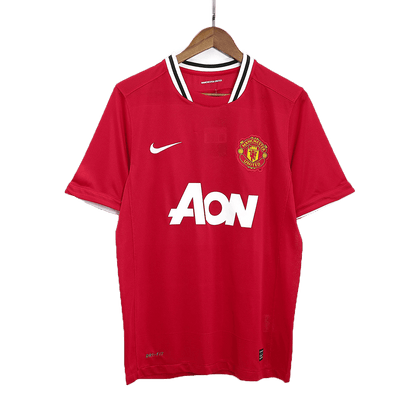 Retro Manchester United Domicile Maillot 2011/12 Rouge