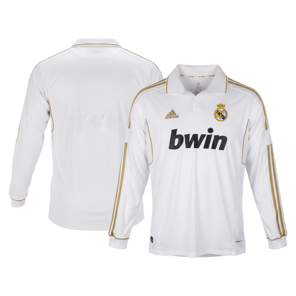Retro Real Madrid Thuisshirt Lange Mouwen 2011/12 Wit