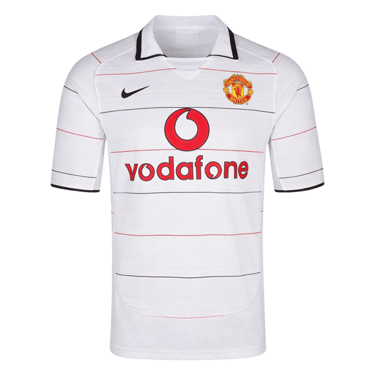 Retro Manchester United Extérieur Maillot 2004/06 Blanc