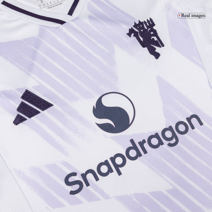 Femme Manchester United Extérieur Maillot 2025/26 Blanc