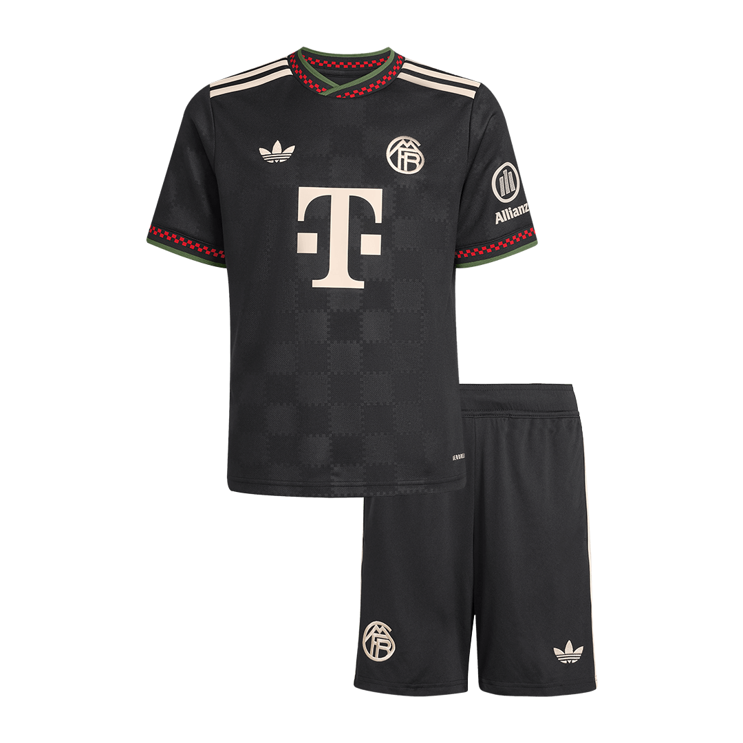 Munich Third Maillot Kit 2025/26 Enfant Noir