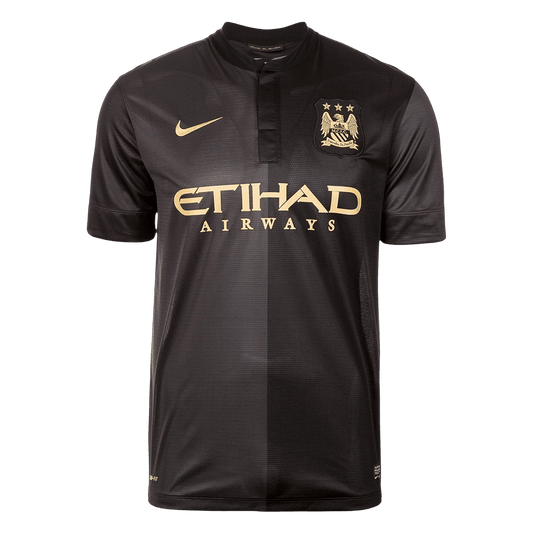 Retro Manchester City Extérieur Maillot 2013/14 Noir