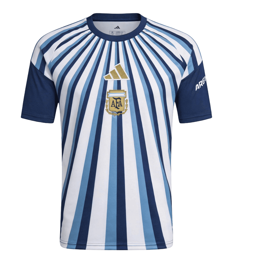 Argentine Pre-Match Maillot - Coupe du Monde 2026 Bleu marine Grande Taille