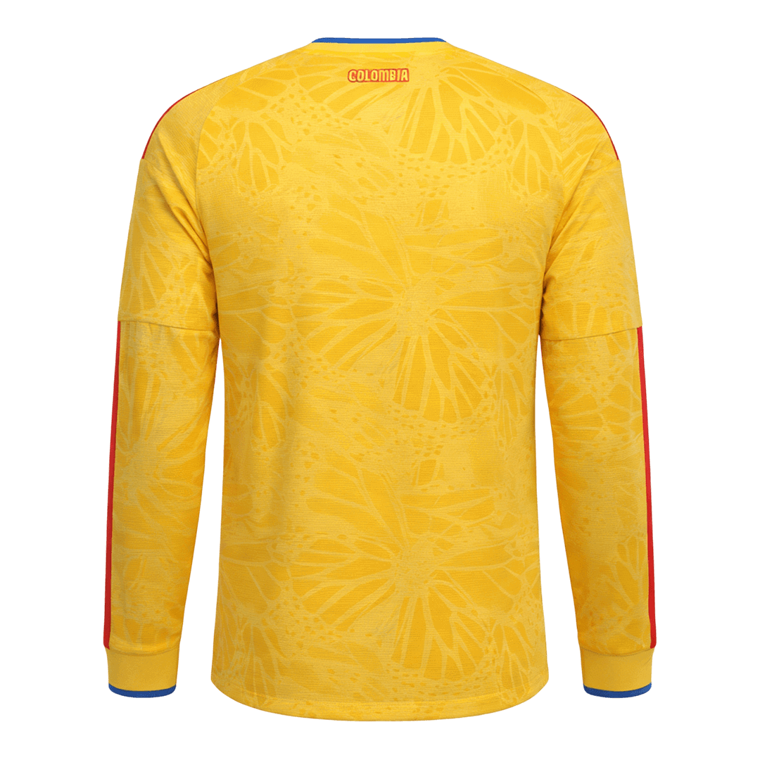 Colombie Domicile Maillot Manches Longues - Coupe du Monde 2026 Jaune