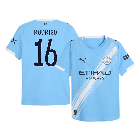 RODRIGO #16 Manchester City Domicile Maillot 2025/26 Authentique - Club World Cup