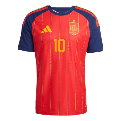 OLMO #10 Espagne Domicile Maillot - Coupe du Monde 2026 Rouge Joueur