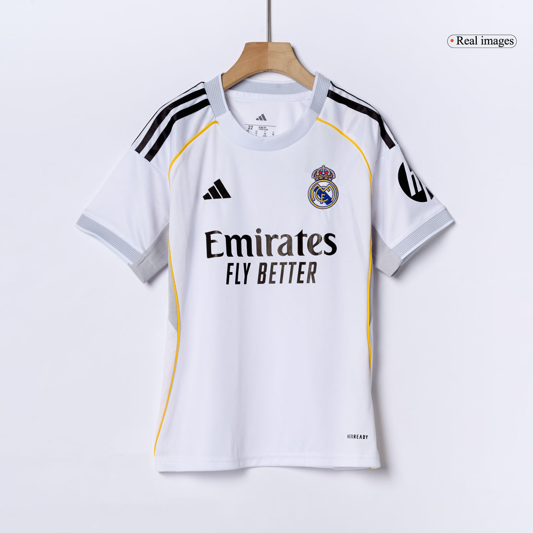 Real Madrid Thuis Thuisshirt Kit 2025/26 Kind Wit