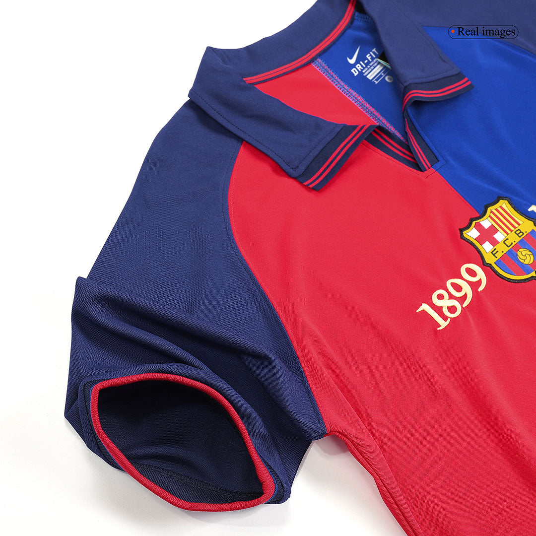 KLUIVERT #9 Retro Barcelona Domicile Maillot 1999/00-100th Anniversaire