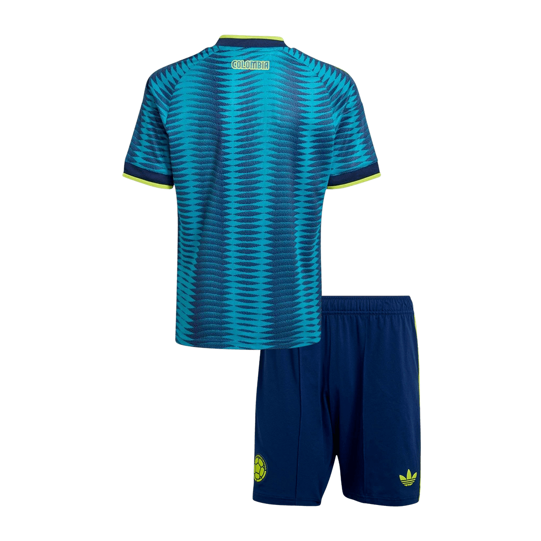 Colombie Extérieur Maillot Kit - Coupe du Monde 2026 Enfant Bleu