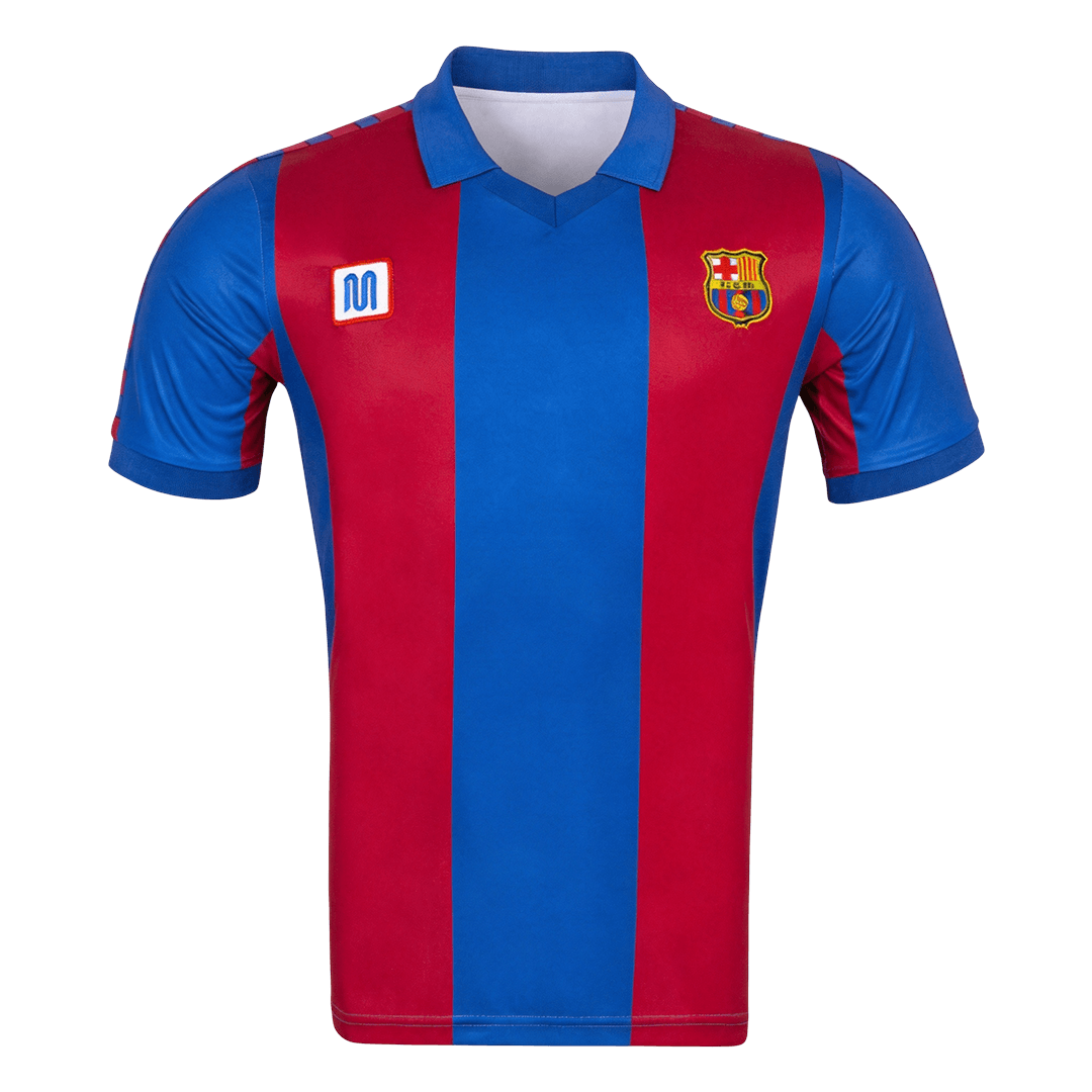 Retro Barcelone Domicile Maillot 1980/82 Blue&Garnet