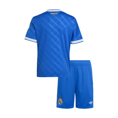 Real Madrid Third Maillot Kit 2025/26 Junior Bleu