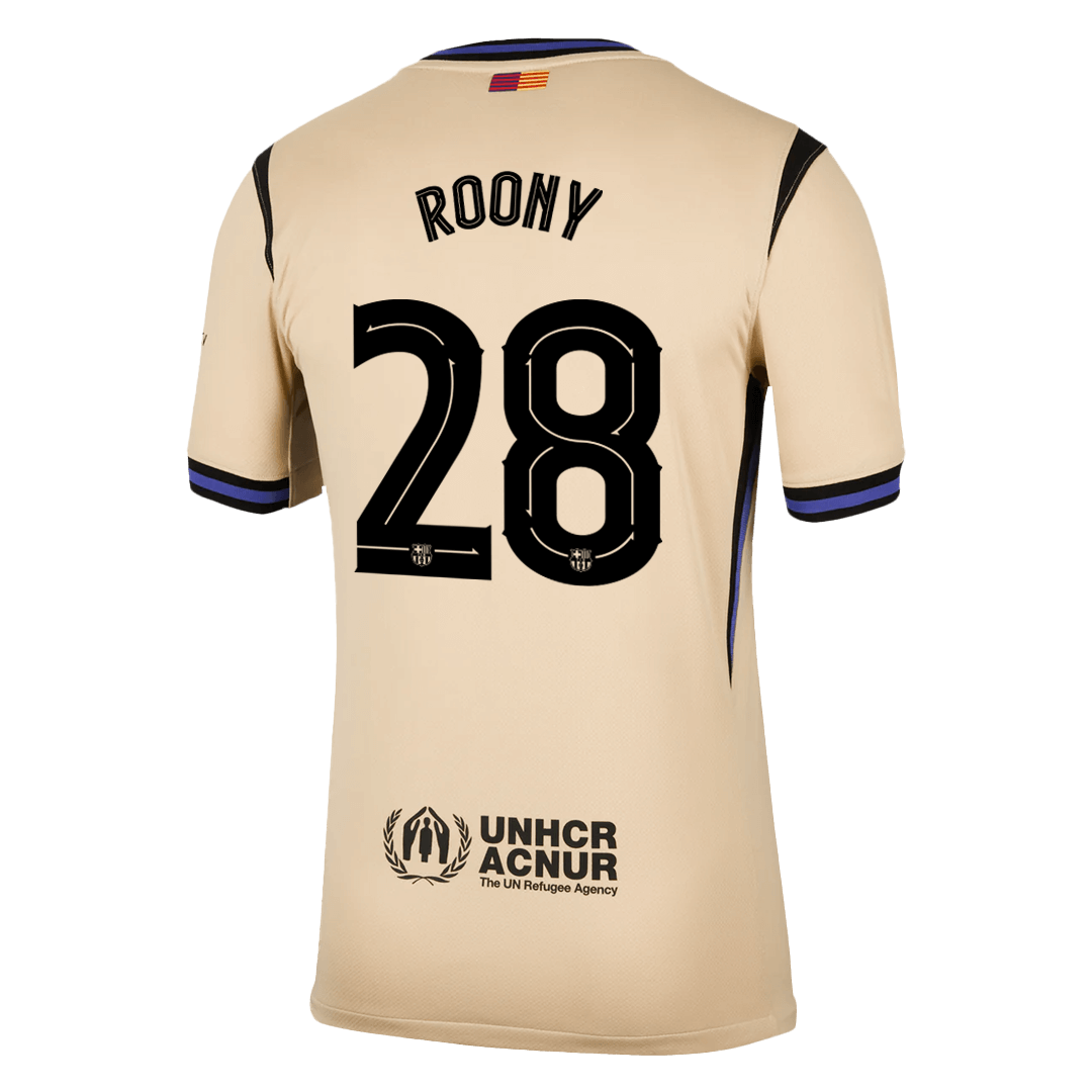 ROONY #28 Barcelona Uit Thuisshirt 2025/26 Geel