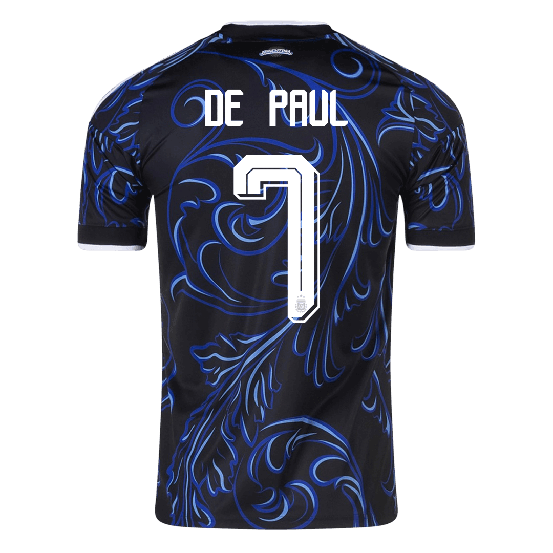DE PAUL #7 Argentine Extérieur Maillot - Coupe du Monde 2026 Noir
