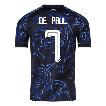 DE PAUL #7 Argentine Extérieur Maillot - Coupe du Monde 2026 Noir