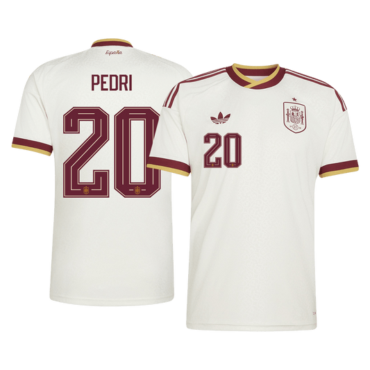 PEDRI #20 Espagne Extérieur Maillot - Coupe du Monde 2026 Blanc
