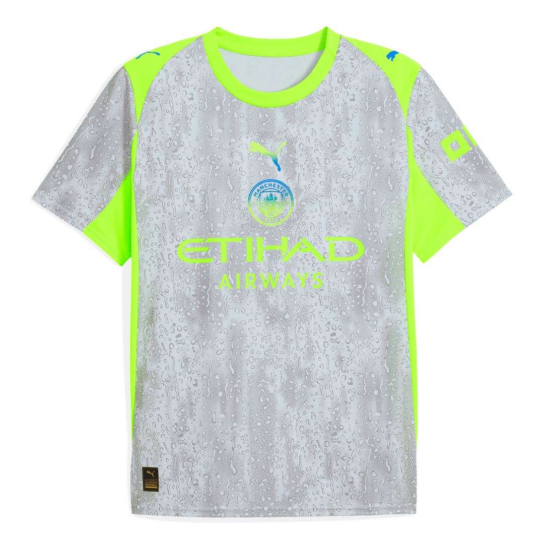 Manchester City Third Maillot Kit 2025/26 Gris
