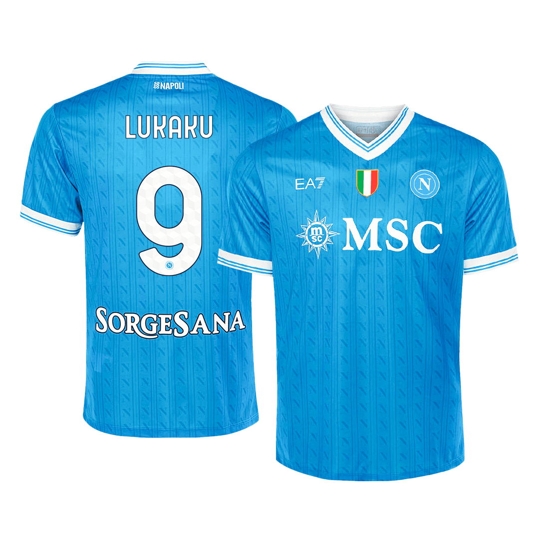 LUKAKU #9 Napoli Thuis Shirt 2025/26 Blauw