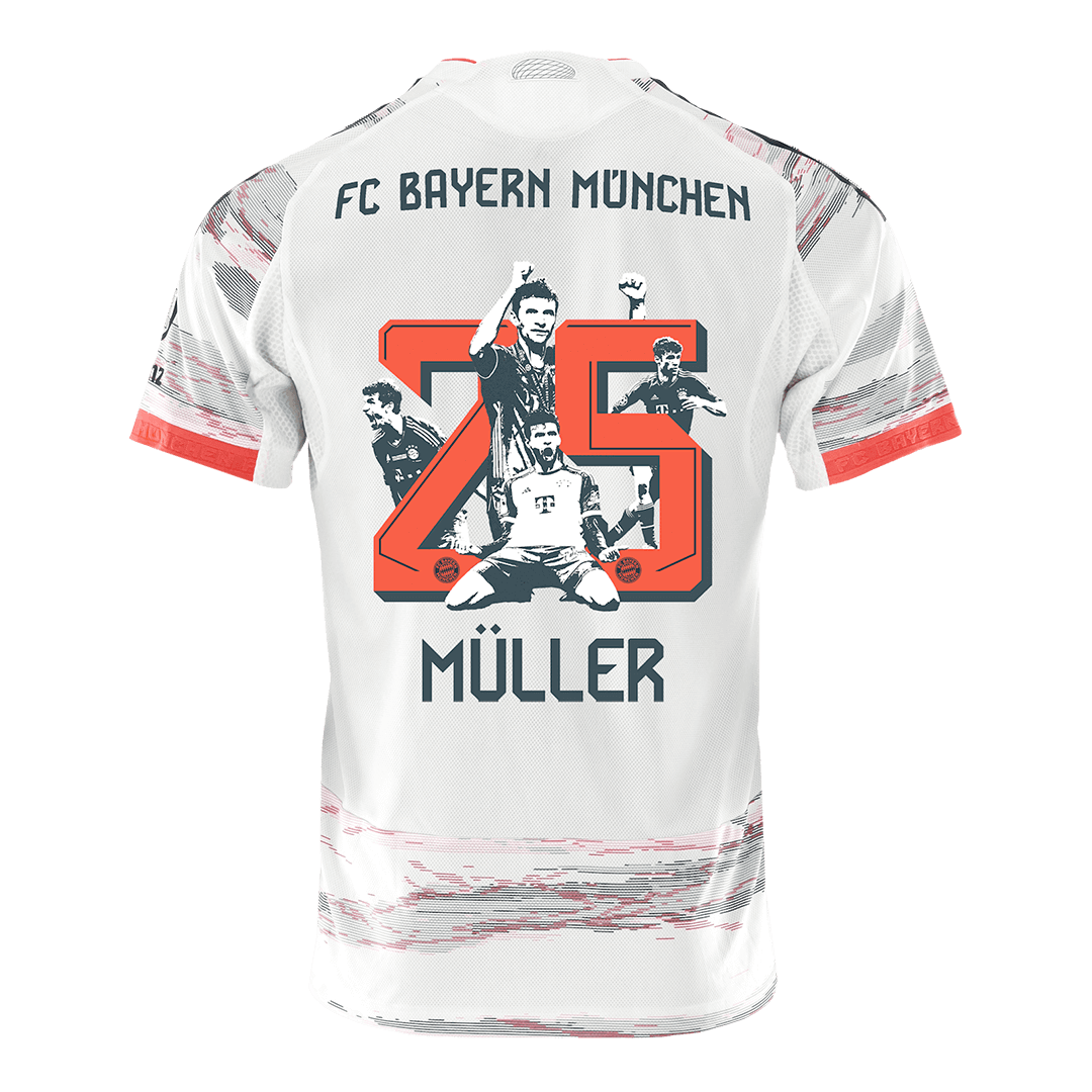 MÜLLER Special #25 Munich Extérieur Maillot 2025/26 Blanc Joueur